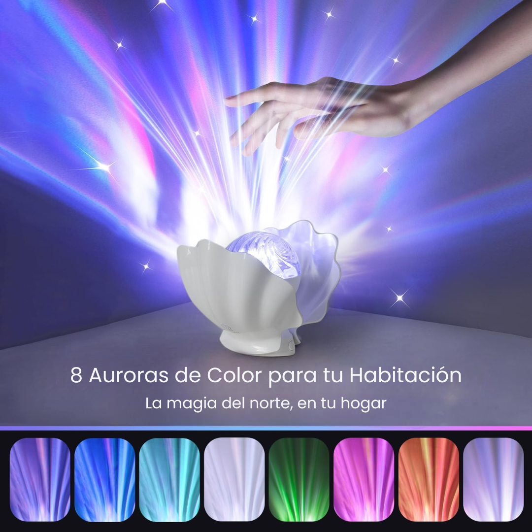 Lámpara Concha Proyección Aurora